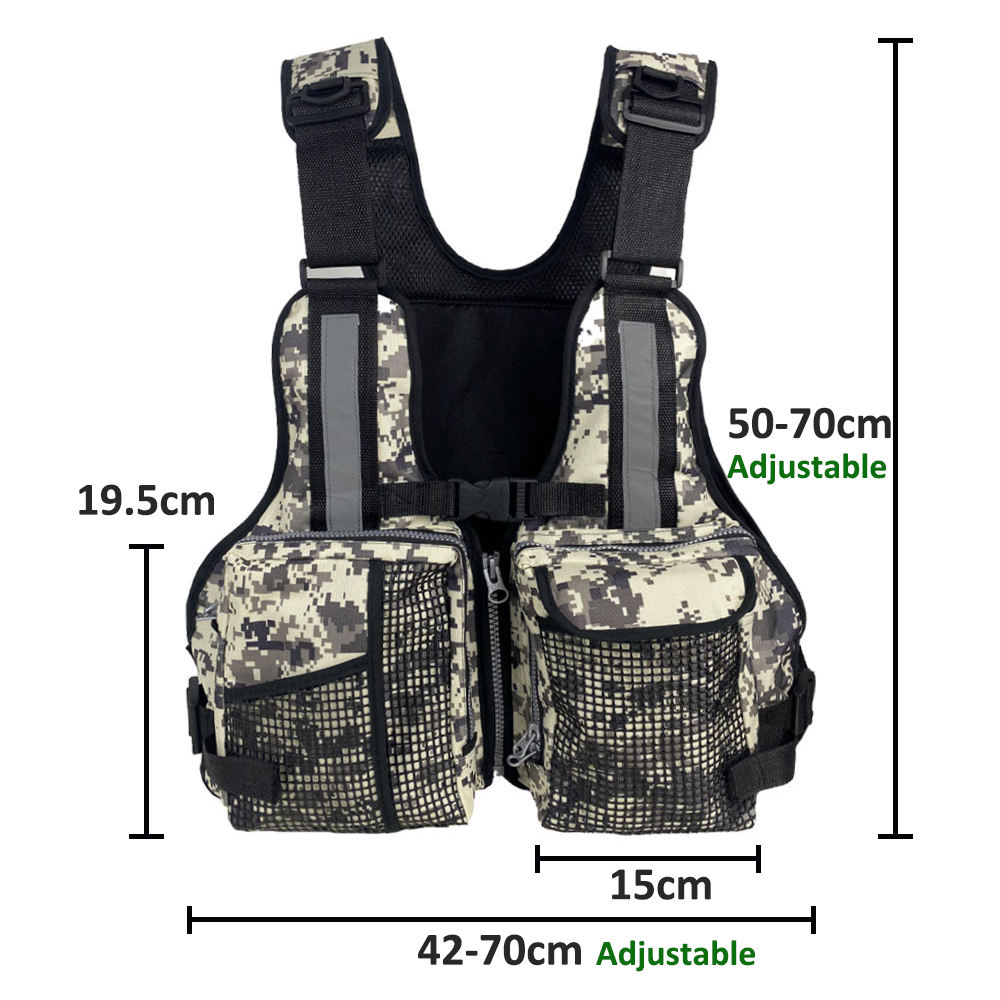 Fishing Vest - Outdoor-Anglerweste mit mehreren Taschen, atmungsaktive, langlebige