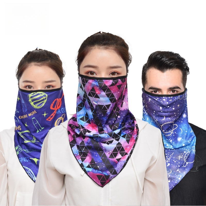 Fishing Mask Sun Protection - Sonnenschutz-Fahrrad-Gesichtsmaske, schnelltrocknend, atmungsaktiv, Gesichts- und Nackenschutz,