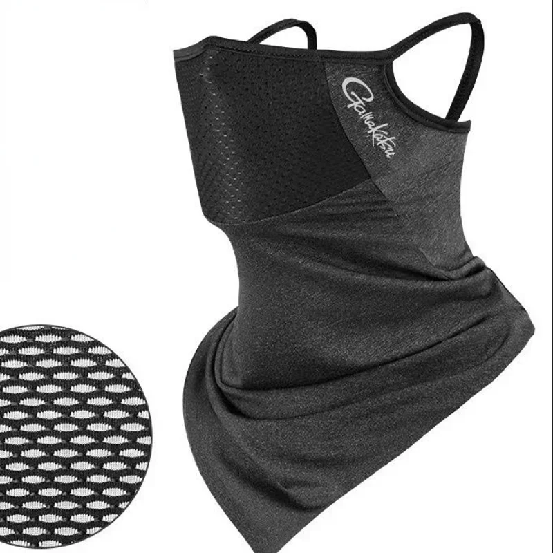 Fishing Mask Sun Protection - Gamakatsu Anti-Mücken-Sonnenmaske, Kopftuch, Eisseide, Hängeohr-Gesichtshandtuch, Sonnenschutz,