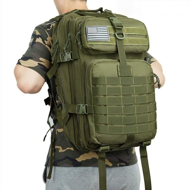 Fishing Bag Waterproof - Oxford 50L1000D Nylon Wasserdichter Camping-Reise-Angel-Jagdrucksack Outdoor