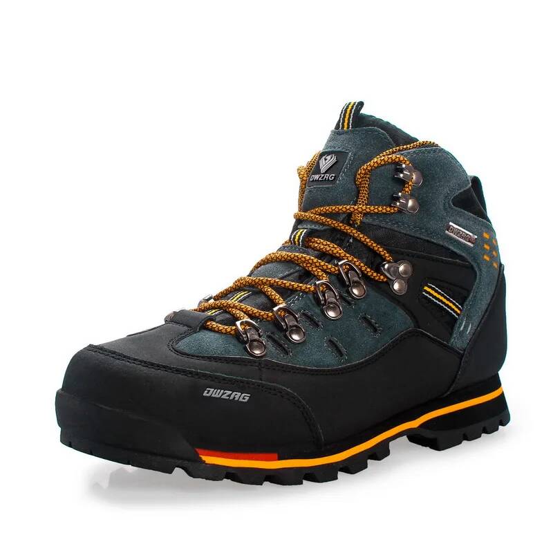 Fishing Boots - Herren-Wanderschuhe Wasserdichte Leder-High-Top-Stiefel Kletter- und Angel-Outdoorschuhe