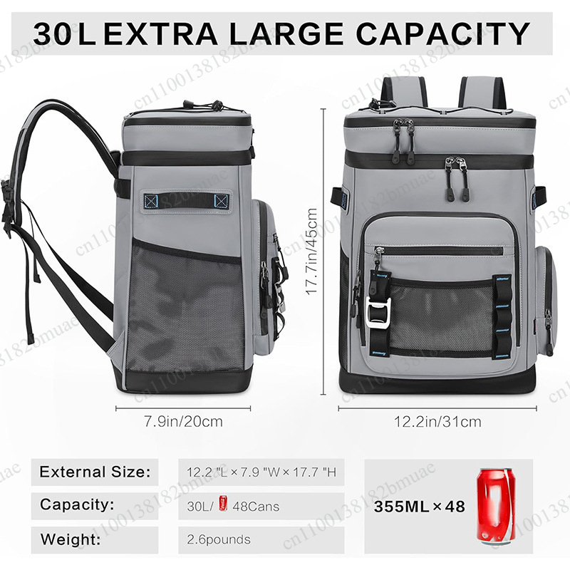 Fishing Bag Waterproof - Für Männer und Frauen, auslaufsicherer Kühler-Rucksack