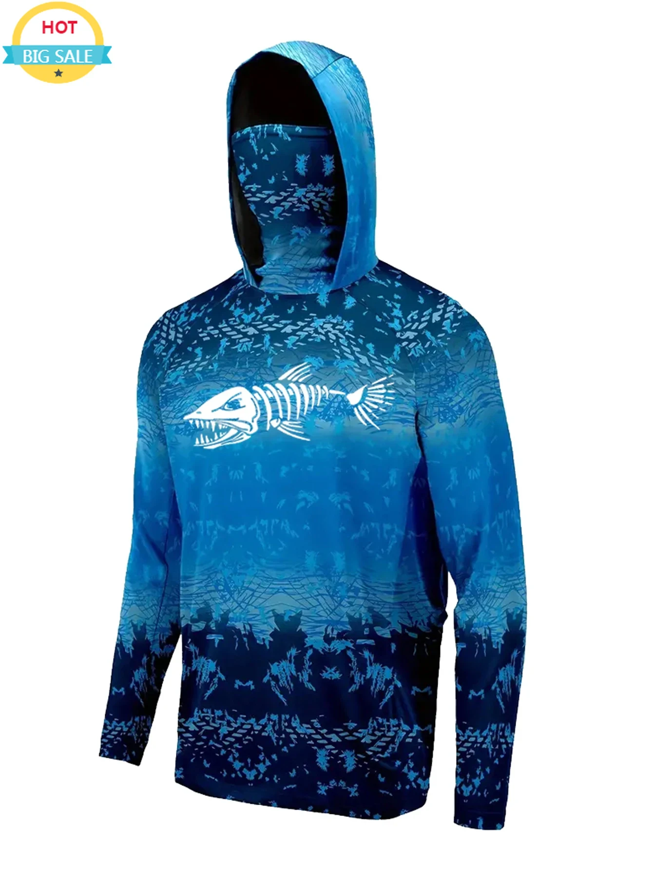 Fishing Hoodie - UPF 50+ Angelkleidung mit Kapuze für