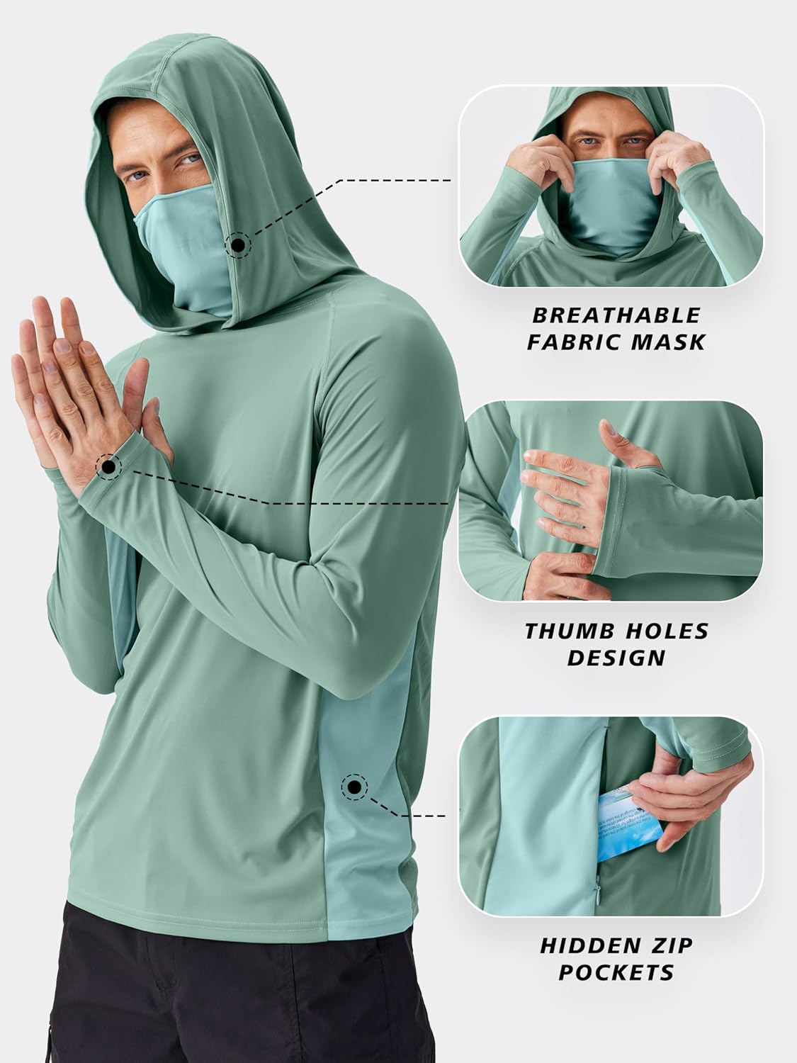 PINSPARK Herren Sonnenschutz-H – Fishing Mask Sun Protection Bewertung und Preis