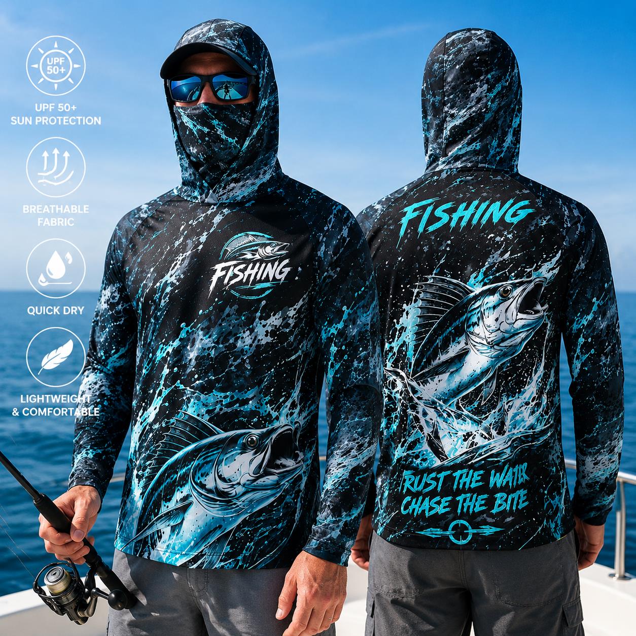 Herren Angelhemd mit Kapuze, U – Fishing Hoodie Bewertung und Preis