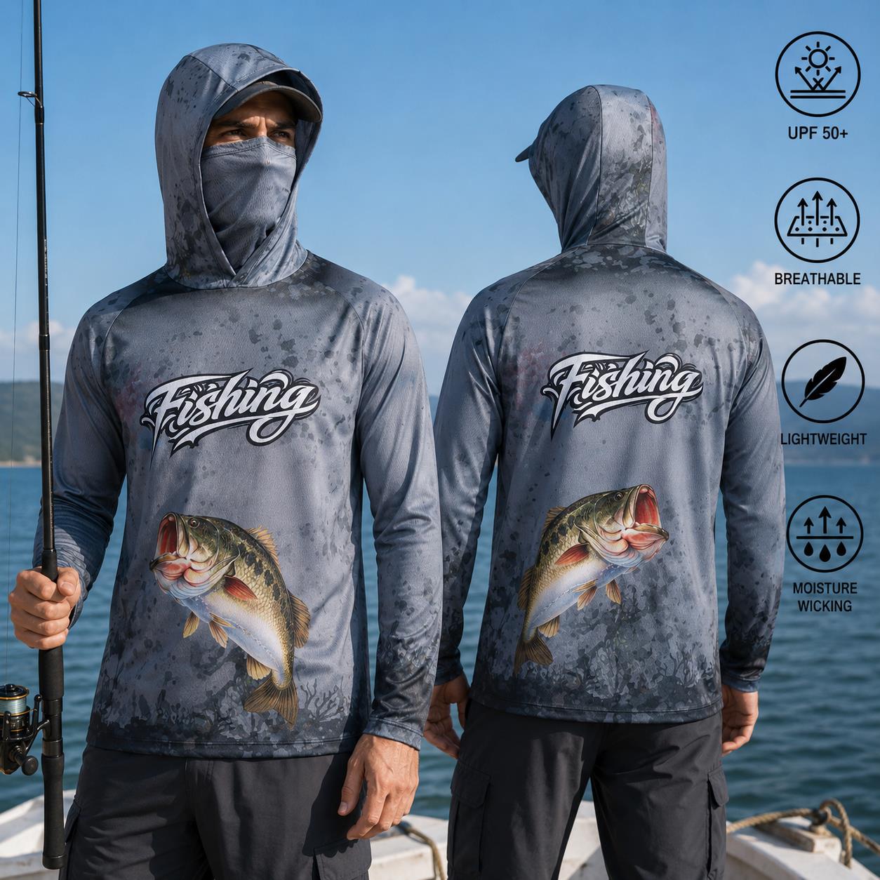 Angelshirt mit Kapuze für Herr – Fishing Hoodie Bewertung und Preis